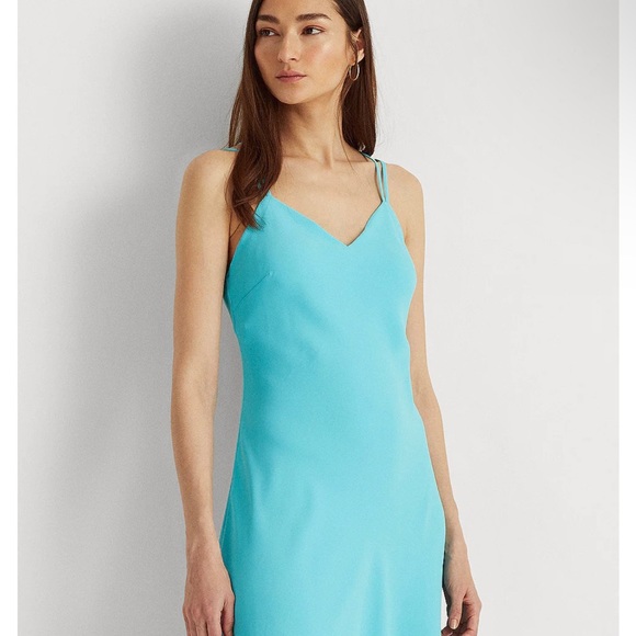 RALPH LAUREN 100%silk Dress Brand new !!! Perfect dress for Valentine’s Day - Picture 1 of 9